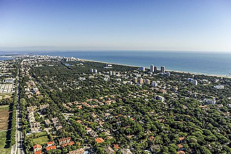 Aereal view of Lignano Sabbiadoro